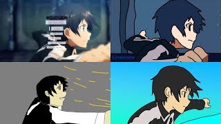 Sword Art Online Alicization Opening Paint Version ComparisionComparación [upl. by Elletsirk]