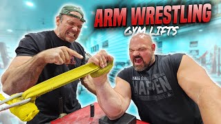 DEVON LARRATT TEACHES ME ARM WRESTLING GYM LIFTS  RAW TRAINING VIDEO [upl. by Ramar894]