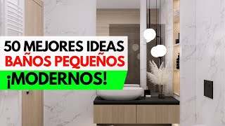 ✅ 50 Mejores IDEAS para BAÑOS PEQUEÑOS MODERNOS  Baños Pequeños Ideas Decoración [upl. by Jamie]