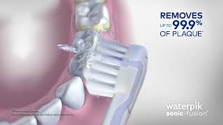 Remove Plaque amp Help Keep Your Smile Healthy Between Dental Visits with Waterpik SonicFusion 010 [upl. by Cooperstein]