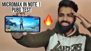 Micromax IN Note 1 Pubg Test Battery amp Heating Test 🔥 [upl. by Birchard]