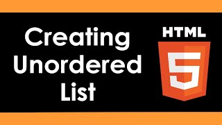 Intro to HTML5 Unordered Lists  Part 19 [upl. by Cohbath]