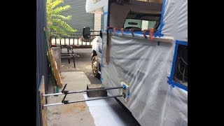 Using Epoxy Injection to Repair Water Damage on RV Camper Wall Delamination Fixed [upl. by Land]