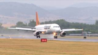 Tigerair First Flight at Canberra Airport [upl. by Federico]