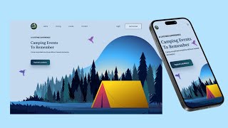 Responsive Website Using HTML CSS amp JavaScript  Camping Website  Web Code Journey [upl. by Lateehs]