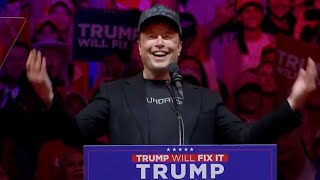 Elon Musk full speech at Trump rally in Madison Square Garden Oct 27 2024 [upl. by Elyak]