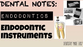 DENTAL NOTES II STUDY WITH ME II ENDODONTICS II ENDODONTIC INSTRUMENTS [upl. by Akinorev732]