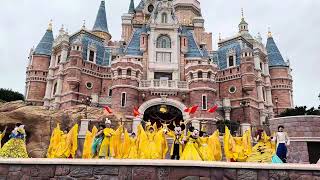 4K SHANGHAI DISNEYLAND RESORT Golden Fairytale Fanfare Adapted Version [upl. by Nashbar]