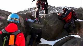 Curso de Alpinismo XVIII  Práctica progresión por Glaciar y Terreno Mixto 69 [upl. by Eladal796]