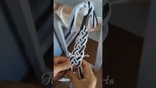 How Weaving a Handfasting Cord for a Wedding  Infinity Knot and Decorative Knot handfasting cord [upl. by Ineslta104]