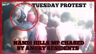 Nandi Hills MP Bernard Kituri Chased By Residents As Tuesday Protest Kick Off [upl. by Alicia127]