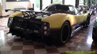 YELLOW Pagani Zonda Cinque Roadster FHD [upl. by Adnalohs66]