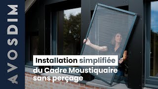 Comment installer une Moustiquaire Cadre Amovible Sans Perçage [upl. by Nitsrik]