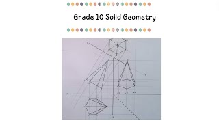 Grade 10 EGD Solid Geometry Page 78right Hexagonal Pyramid [upl. by Lynette193]