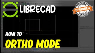 Librecad How To Ortho Mode [upl. by Saitam]