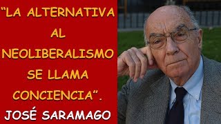 José Saramago su mejor conferencia contra el neoliberalismo Al lado Julio Anguita [upl. by Sandye]