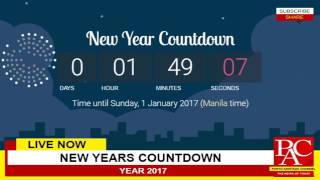 LIVESTREAM NEW YEARS COUNTDOWN FOR THE YEAR 2017 HAPPY NEW YEAR EVERYONE [upl. by Asiluy]