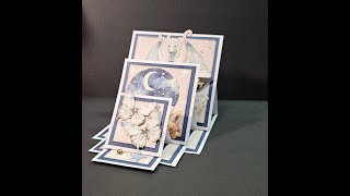 Triple fold easel cardTutorial [upl. by Eiahpets865]