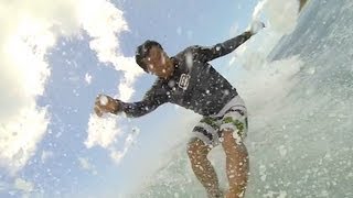 Surfing hawaii  quotDiamond Headsquot  サーフィンハワイ ダイアモンドヘッドのクリフス [upl. by Yllom]