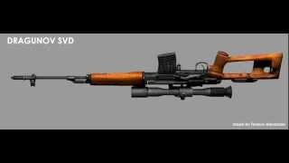 Dragunov Sniper Rifle  SVD  TurnTable [upl. by Meagan]