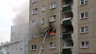 Wohnungsbrand in Greifswald am 7062012 in der Spiegelsdorfer Wende ca 1930 UHR [upl. by Olimac]