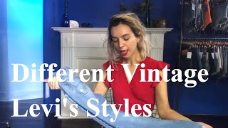 Vintage Levi’s Jean Styles How To Know The Difference between a vintage Levi 501 550 and 512 [upl. by Leilah]