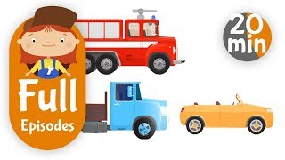 Kids Cartoon Compilation 10 Cars and Trucks for Kids [upl. by Ecertak60]