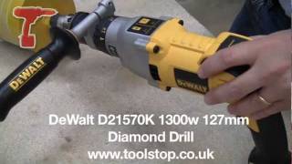 Dewalt D21570K 1300w 127mm Diamond Drill [upl. by Chloras487]