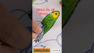 Como Bordar Un Pajarito embroidery bordado arte art tutorial [upl. by Lawley]