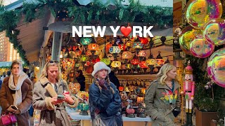 4K🇺🇸NYC Christmas Walk🎄✨Union Square Holiday Market SERRA at Eataly amp Salswee 🍰🥐  Nov 2024 [upl. by Enimzzaj]