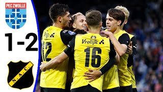 PEC Zwolle vs NAC Breda 12 Elías Már Ómarsson Goal All Goals and Extended Highlights [upl. by Papp]