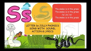 THE LETTER S JOLLY PHONICS SONG [upl. by Laeynad]