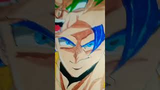 Gogeta Blue vs Brolly legendary super Saiyan [upl. by Levana]