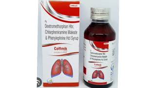 Coffmik Syrup Dextromethorphan Hbr Chlorpheniramine Maleate amp Phenylephrine Hcl Syrup [upl. by Coit]