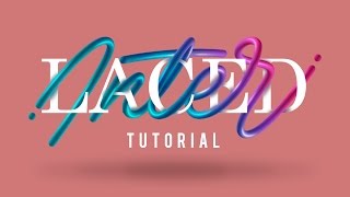 Interlaced Lettering Tutorial  Adobe Photoshop amp Illustrator [upl. by Gerita]