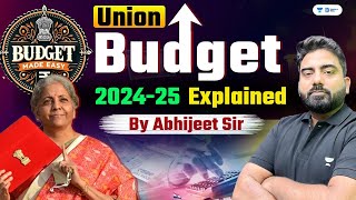 Union Budget 2024  Union Budget 202425 Explained  Union Budget Highlights 2024  By Abhijeet Sir [upl. by Sergio]