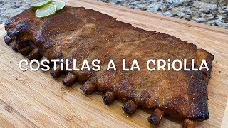 Costillas a la Criolla  Mojo Ribs Cuban Style [upl. by Zilla]