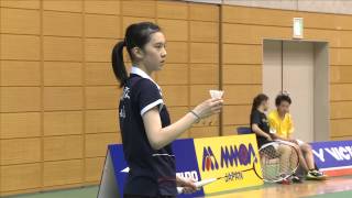 女子シングルス準々決勝 大堀彩富岡高校 vs 福島由紀ルネサス [upl. by Arquit]