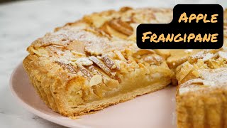 Apple Frangipane Tart With A Buttery Crust  Apple Almond Tart [upl. by Ebarta]