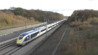 HD New Eurostar E320 4015 amp 4016 Passes Detling Hill Working 9Z66  281115 [upl. by Jenda]