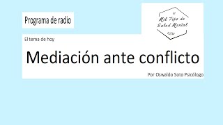 Mediación ante conflicto [upl. by Yonatan]