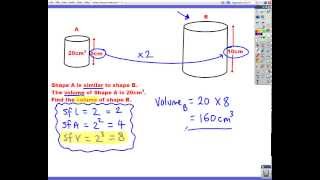 Similar shapes 2 GCSE Higher Maths Exam Qs 24 [upl. by Madora718]