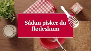 Hvordan laver man flødeskum  Karolines Køkkenskole [upl. by Ahsiym312]