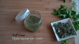 Viva Farms CSA Recipe Herb Salad DressingVinagreta de hierbas secas [upl. by Chill715]