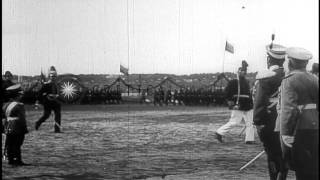 Czar Nicholas II his son Alexei  and Grand Duke Nicholas NikolaevichHD Stock Footage [upl. by Ynotna275]