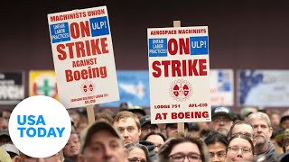 Boeing strike continues after factory workers vote to reject wage deal  USA TODAY [upl. by Nohsed]