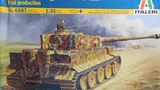 Italeri 135 Tiger 1 Ausf E Part 2 [upl. by Hilliary]