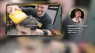 A WONDERFUL ASMR MASSAGE  Asmr Barber Did An Amazing ASMR Head Massage on Young Barber Veysel [upl. by Bart]