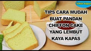 Cara buat pandan chiffon cake selembut kapas [upl. by Tanner73]