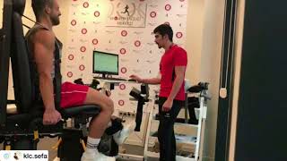 İsokinetic testing knee csmı humac cybex norm [upl. by Airenahs]